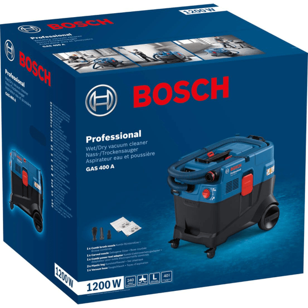 Пылесос универсальный Bosch GAS 400 A Professional, фото , зображення 5 | SNABZHENIE.com.ua