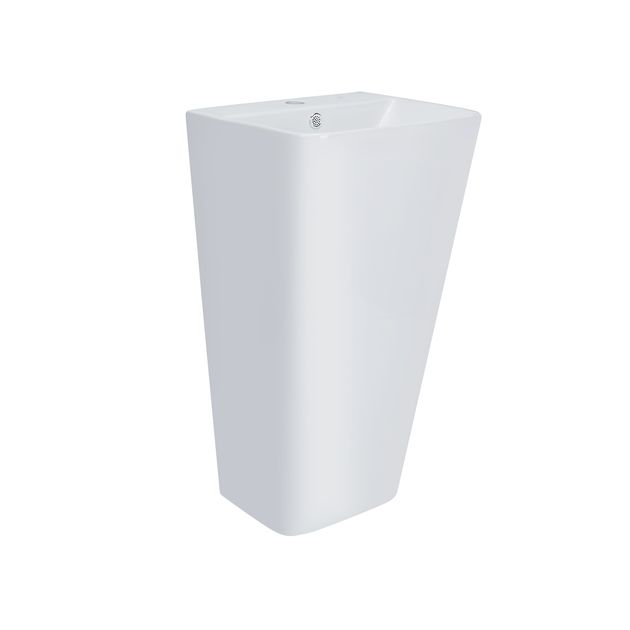 Напольная раковина моноблок Qtap Tern 440х380х830мм, белая, фото , изображение 3 | SNABZHENIE.com.ua Напольная раковина моноблок Qtap Tern 440х380х830мм, белая, фото , изображение 3 | SNABZHENIE.com.ua