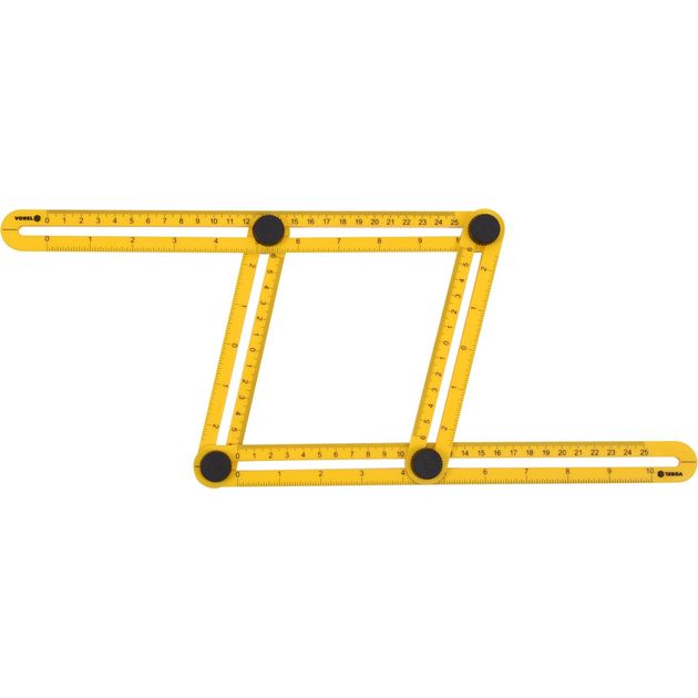 Шаблон - лінійка VOREL для перенесення вимірювань, 310 х 175 х 25 мм (VO-18470), фото , зображення 2 | SNABZHENIE.com.ua