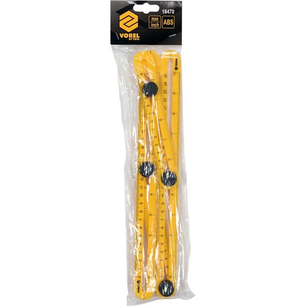 Шаблон - лінійка VOREL для перенесення вимірювань, 310 х 175 х 25 мм (VO-18470), фото , зображення 5 | SNABZHENIE.com.ua