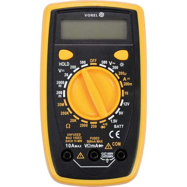 Мультиметр VOREL VO-81774 с LCD-дисплеем для измерения параметров, фото  | SNABZHENIE.com.ua