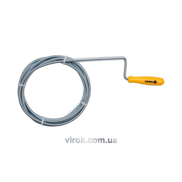 Трос пружний для чистки каналізаційних труб VOREL, Ø= 6 мм, l= 3 м [18/36], фото  | SNABZHENIE.com.ua