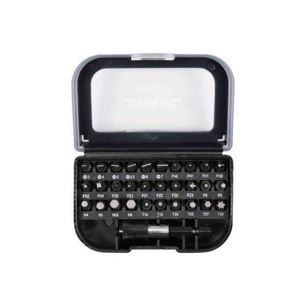 Набор бит STHOR Cr-V с держателем, 1/4", 25 мм, 31 шт., фото  | SNABZHENIE.com.ua