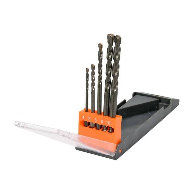 Набор универсальных сверл STHOR YG6X, 1/4", Ø 4-10 мм, 5 шт, фото  | SNABZHENIE.com.ua