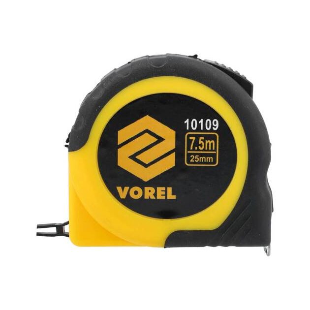 Рулетка VOREL 7,5 м, ширина 25 мм, фото  | SNABZHENIE.com.ua