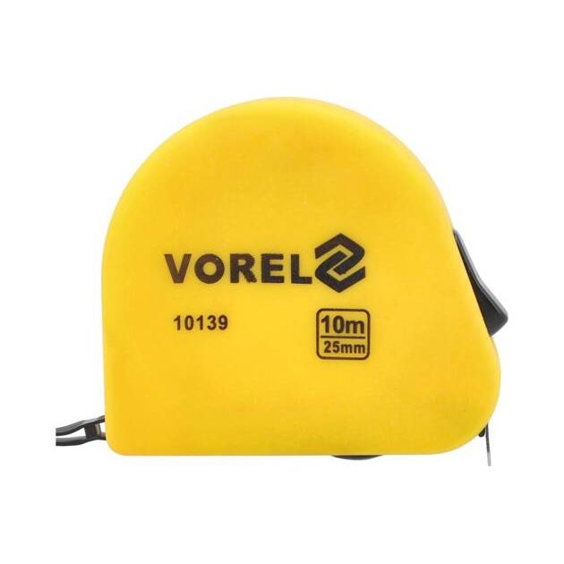 Рулетка VOREL 10 м x 25 мм, 2 фиксатора, фото  | SNABZHENIE.com.ua