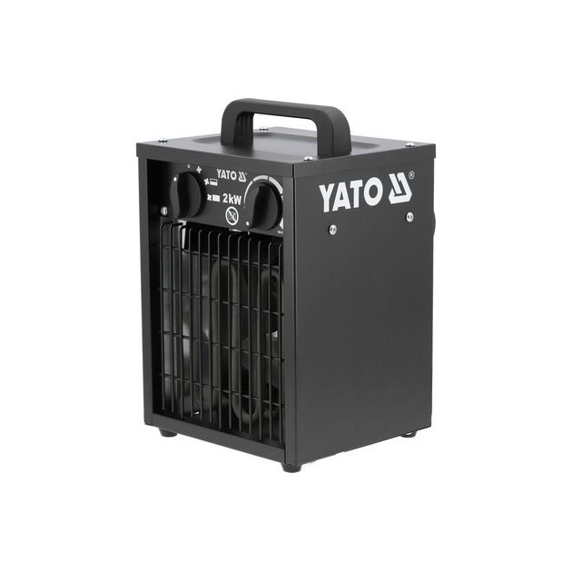 Нагреватель YATO 230В, 2кВт, с вентилятором, обогрев до 20 м², фото  | SNABZHENIE.com.ua