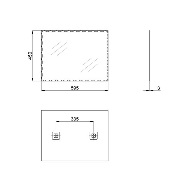 Зеркало настенное Lidz Wawel 450x600 прямоугольное LD78WA4560, фото , изображение 2 | SNABZHENIE.com.ua Зеркало настенное Lidz Wawel 450x600 прямоугольное LD78WA4560, фото , изображение 2 | SNABZHENIE.com.ua