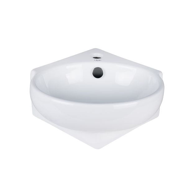 Раковина Qtap Leo 390x365x130 White QT11115010WN, фото , зображення 3 | SNABZHENIE.com.ua Раковина Qtap Leo 390x365x130 White QT11115010WN, фото , зображення 3 | SNABZHENIE.com.ua