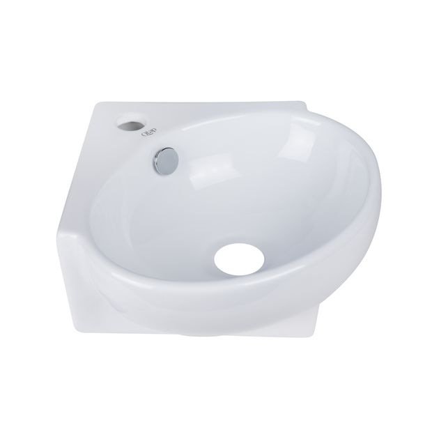 Раковина Qtap Leo 390x365x130 White QT11115010WN, фото , зображення 5 | SNABZHENIE.com.ua Раковина Qtap Leo 390x365x130 White QT11115010WN, фото , зображення 5 | SNABZHENIE.com.ua
