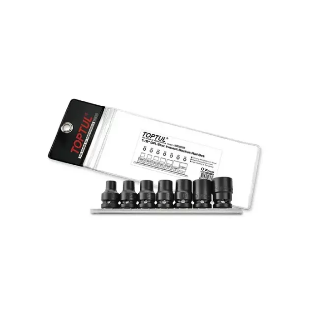 Набор ударных головок TORX 1/2 E10-E24, 7 ед. TOPTUL GDAG0701, фото  | SNABZHENIE.com.ua