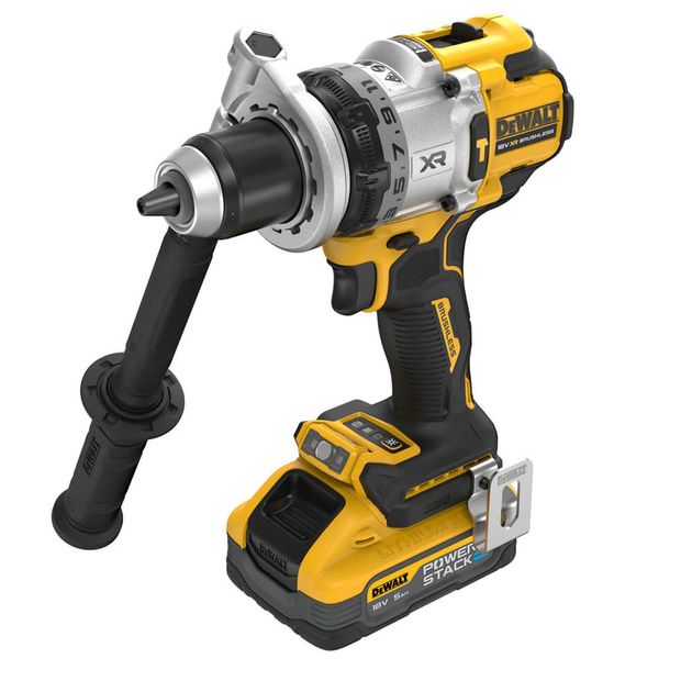 Дрель-шуруповерт DeWALT DCD1007H2T, аккумуляторная, ударная, фото , изображение 3 | SNABZHENIE.com.ua