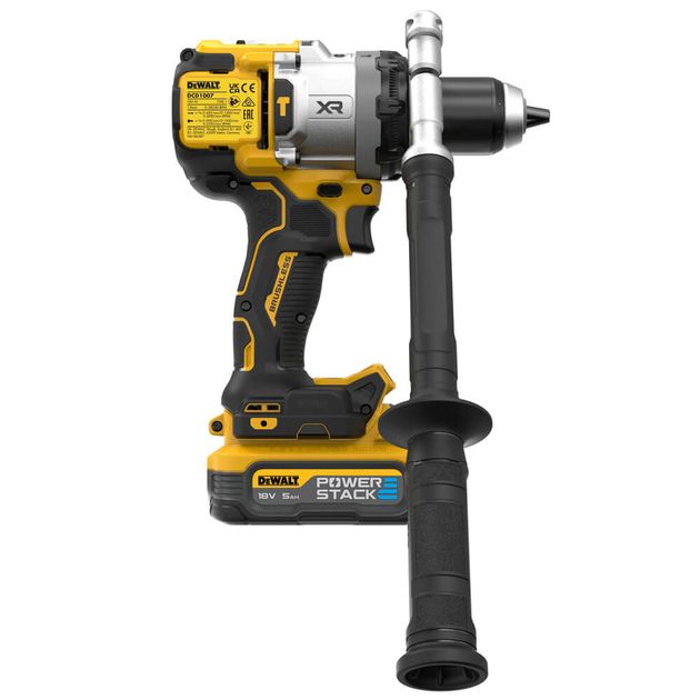 Дрель-шуруповерт DeWALT DCD1007H2T, аккумуляторная, ударная, фото , изображение 4 | SNABZHENIE.com.ua