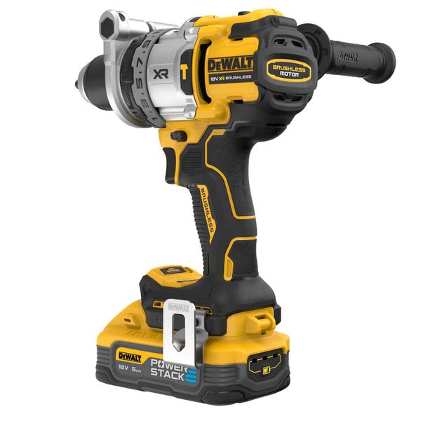 Дрель-шуруповерт DeWALT DCD1007H2T, аккумуляторная, ударная, фото , изображение 5 | SNABZHENIE.com.ua