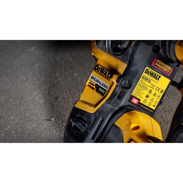 Перфоратор аккумуляторный бесщёточный SDS-Plus DeWALT DCH416NT, фото , зображення 10 | SNABZHENIE.com.ua Перфоратор аккумуляторный бесщёточный SDS-Plus DeWALT DCH416NT, фото , зображення 10 | SNABZHENIE.com.ua