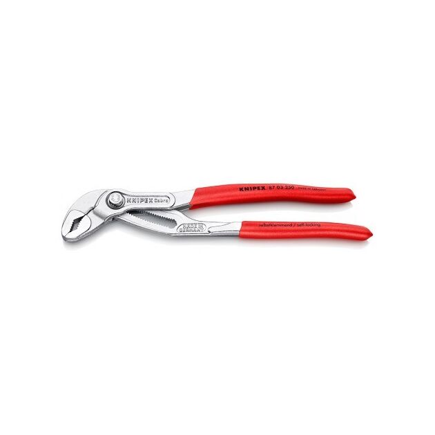 Хромированные сантехнические клещи Cobra KNIPEX 87 03 250, фото  | SNABZHENIE.com.ua