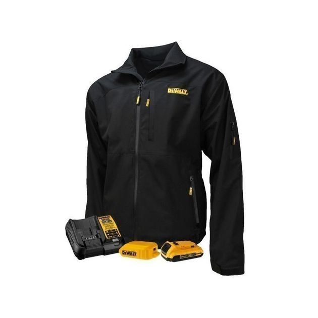 Аккумуляторная куртка с подогревом DEWALT Soft Shell черная - XL ( с АКБ и ЗУ), фото  | SNABZHENIE.com.ua