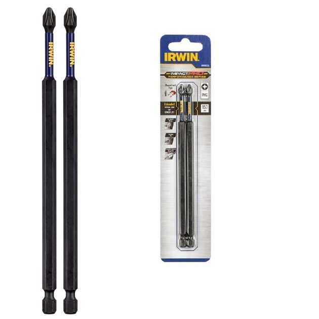 Бита IMPACT PRO 1/4" 152мм PH2 2шт, IRWIN (IW6061315), фото  | SNABZHENIE.com.ua
