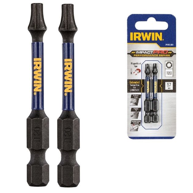 Бита IMPACT PRO 1/4" 57мм TX20 2шт, IRWIN (IW6061603), фото  | SNABZHENIE.com.ua