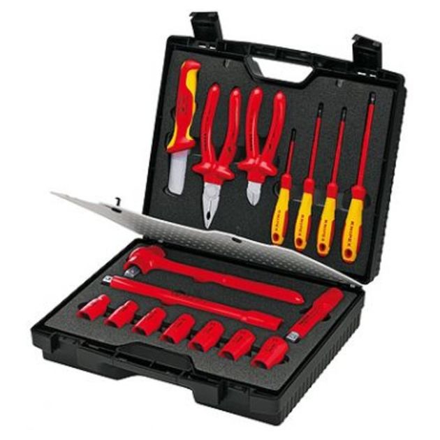 Компактная валіза з інструментом 17 позицій KNIPEX 98 99 11, фото  | SNABZHENIE.com.ua