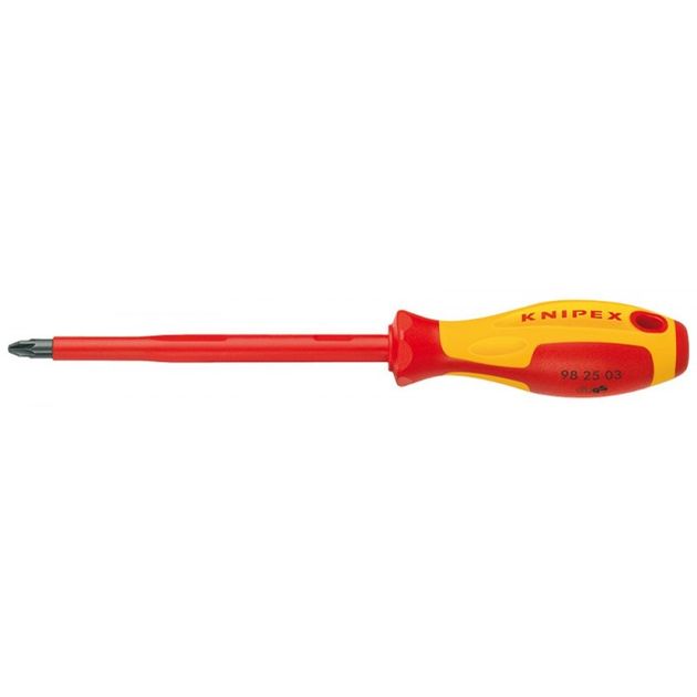 Викрутка Pozidriv KNIPEX 98 25 00 для гвинтів з хрестовим шліцом, фото  | SNABZHENIE.com.ua