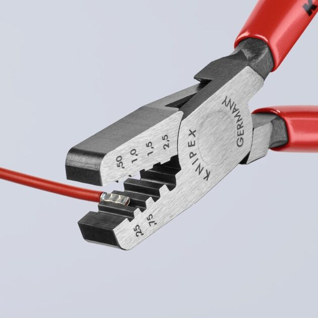 Інструмент для обжиму контактних гільз KNIPEX 97 61 145 A, фото , зображення 3 | SNABZHENIE.com.ua Інструмент для обжиму контактних гільз KNIPEX 97 61 145 A, фото , зображення 3 | SNABZHENIE.com.ua