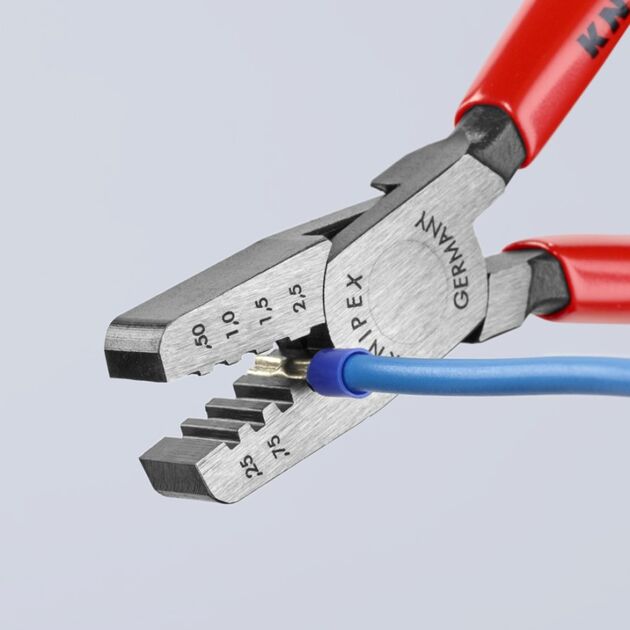 Інструмент для обжиму контактних гільз KNIPEX 97 61 145 A, фото , зображення 2 | SNABZHENIE.com.ua Інструмент для обжиму контактних гільз KNIPEX 97 61 145 A, фото , зображення 2 | SNABZHENIE.com.ua