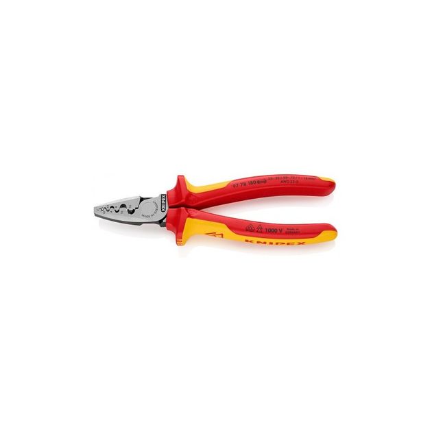Инструмент для обжима контактных гильз KNIPEX 97 78 180, фото  | SNABZHENIE.com.ua