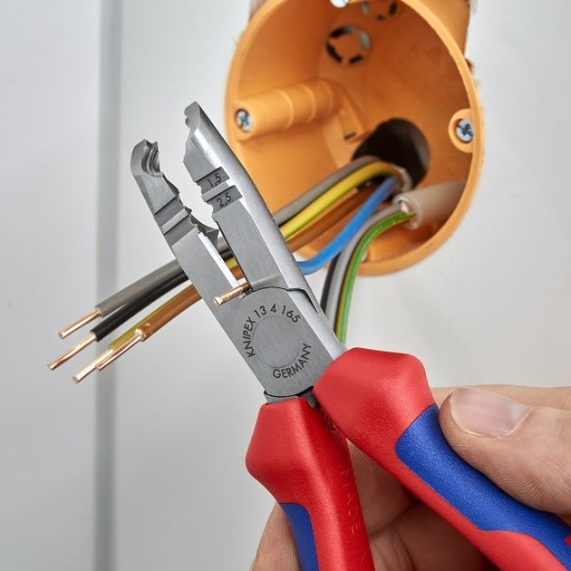 Клещи для снятия изоляции KNIPEX 13 42 165, фото , изображение 2 | SNABZHENIE.com.ua Клещи для снятия изоляции KNIPEX 13 42 165, фото , изображение 2 | SNABZHENIE.com.ua