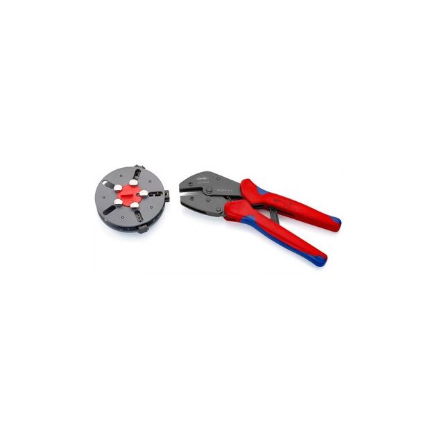 Клещи обжимные Knipex MultiCrimp® 250 мм с матрицами, вороненые, фото  | SNABZHENIE.com.ua