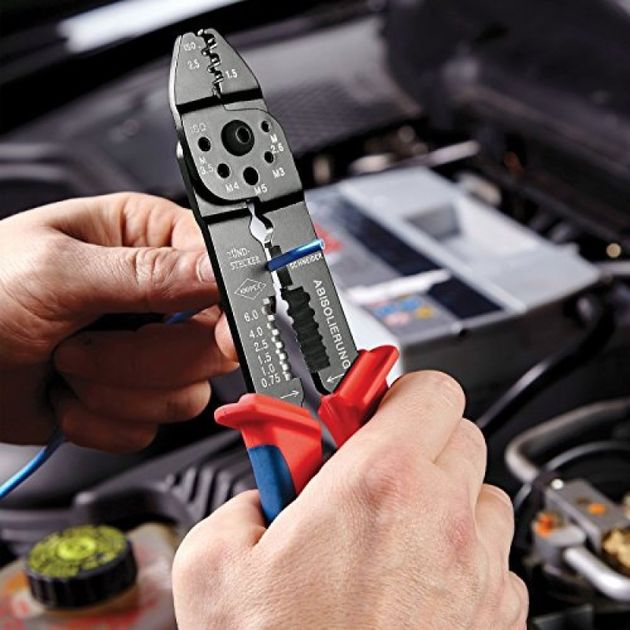 Универсальные клещи для обжима и зачистки KNIPEX 97 21 215, фото , изображение 5 | SNABZHENIE.com.ua Универсальные клещи для обжима и зачистки KNIPEX 97 21 215, фото , изображение 5 | SNABZHENIE.com.ua