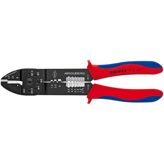 Универсальные клещи для опрессовки и зачистки KNIPEX 97 22 240, фото  | SNABZHENIE.com.ua
