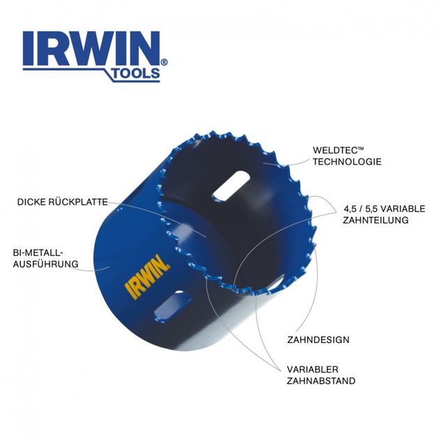 Коронка по металлу IRWIN біметалева 27 мм 1-1/16 (10504170), фото , зображення 2 | SNABZHENIE.com.ua Коронка по металлу IRWIN біметалева 27 мм 1-1/16 (10504170), фото , зображення 2 | SNABZHENIE.com.ua