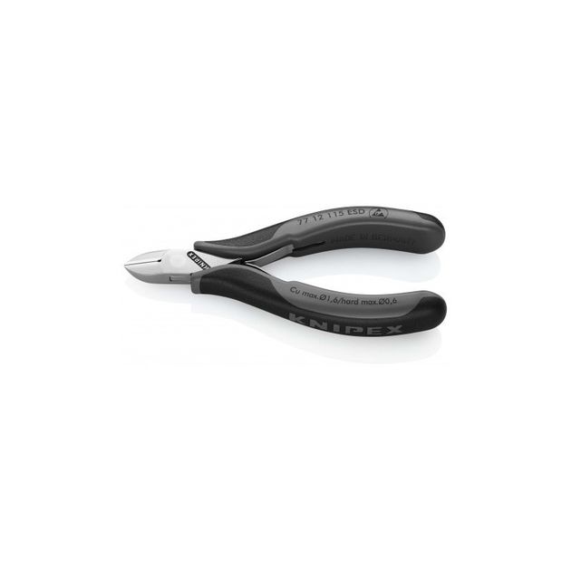 Кусачки бокові для електроніки антистатичні 115 мм Knipex 77 12 115 ESD, фото  | SNABZHENIE.com.ua