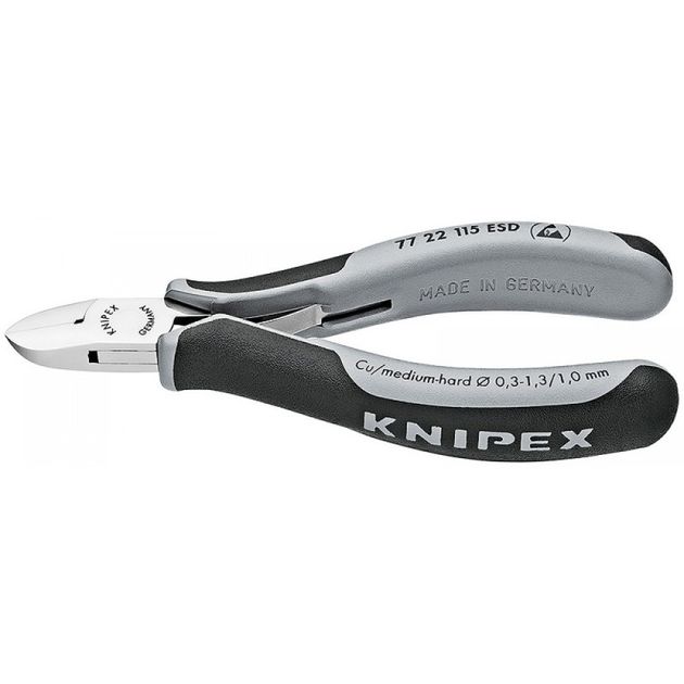 Кусачки KNIPEX 77 22 115 ESD для электроники, фото  | SNABZHENIE.com.ua
