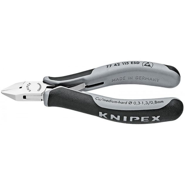 Кусачки KNIPEX 77 42 115 ESD для электроники, фото  | SNABZHENIE.com.ua