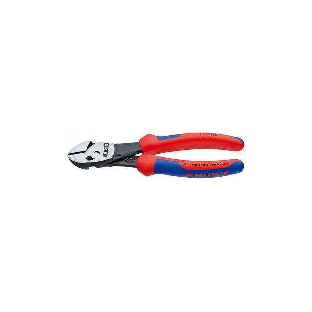 Кусачки боковые Knipex TwinForce® фосфатированные, черного цвета 180 mm Knipex 73 72 180, фото  | SNABZHENIE.com.ua