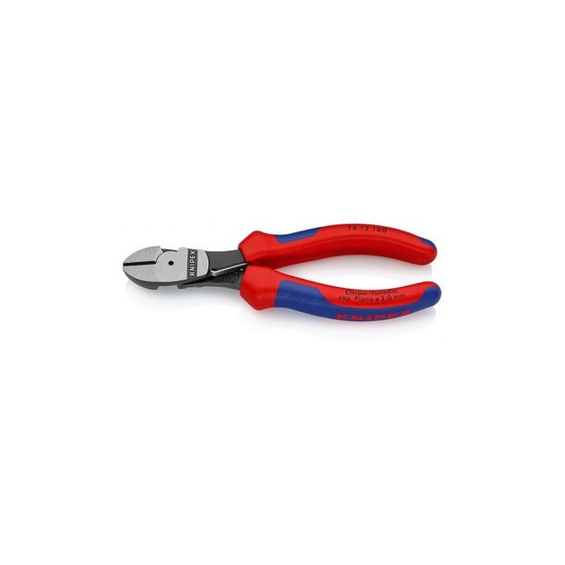 Кусачки боковые особой мощности фосфатированные, черного цвета 160 мм Knipex 74 12 160, фото  | SNABZHENIE.com.ua