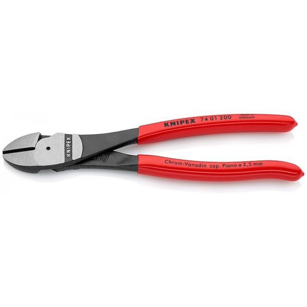 Кусачки боковые фосфатированные черные 200 мм Knipex 74 01 200, фото  | SNABZHENIE.com.ua