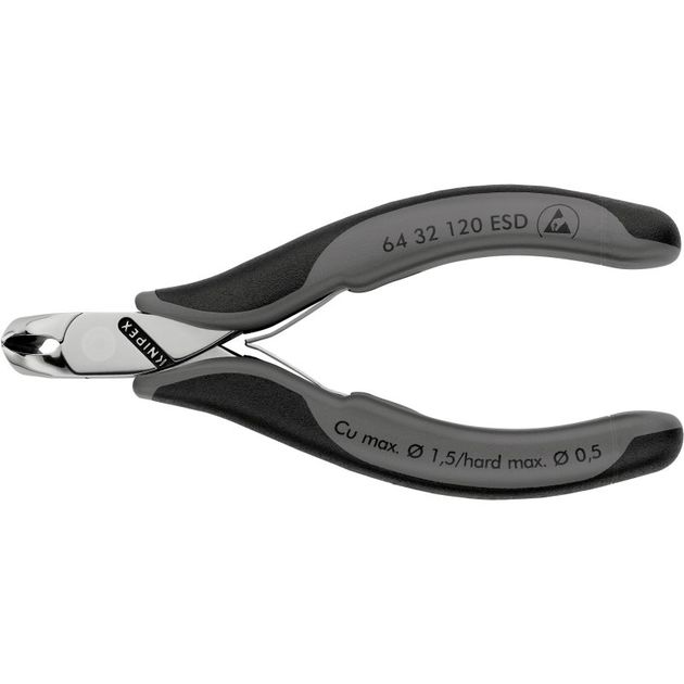 Кусачки KNIPEX 64 32 120 ESD для электроники, фото  | SNABZHENIE.com.ua