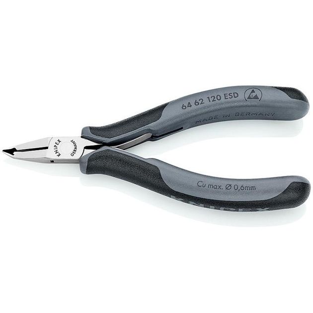 Кусачки торцевые KNIPEX 64 62 120 ESD для электроники, фото  | SNABZHENIE.com.ua