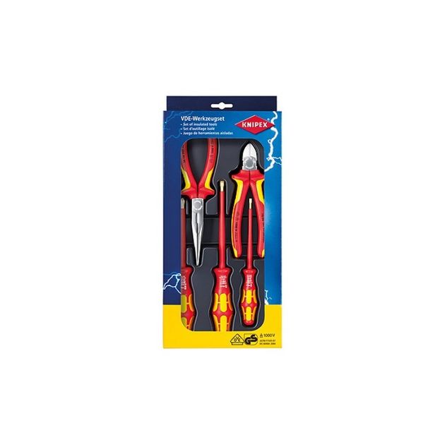 Набор инструментов KNIPEX 00 20 13 с электроизоляцией, фото  | SNABZHENIE.com.ua