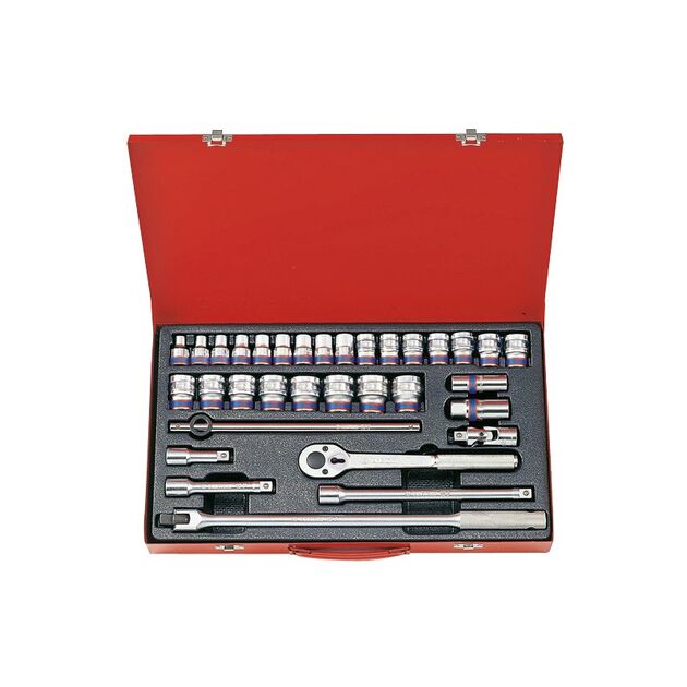 Набор головок 1/2" 33 шт. 6-гранные (8-32 мм), фото  | SNABZHENIE.com.ua