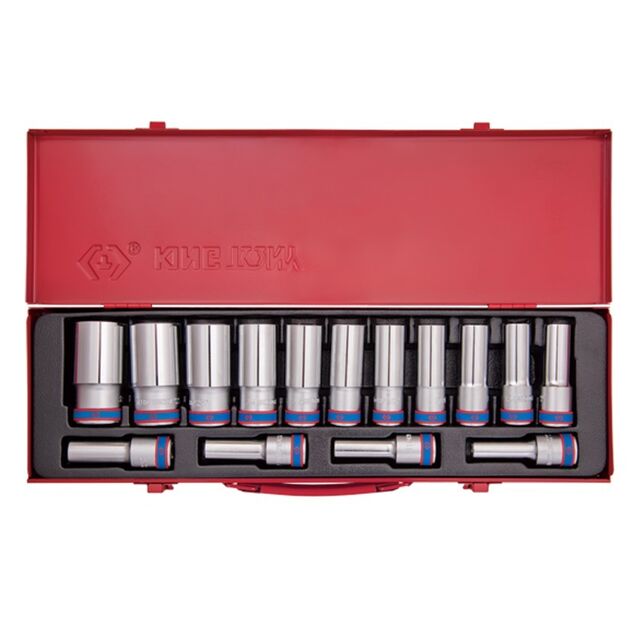 Набір головок 1/2" 15 од. 6-ти грані,довгі (10-32mm), фото  | SNABZHENIE.com.ua