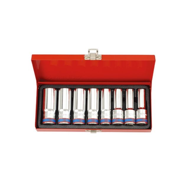 Набор длинных головок 1/2" 8 ед. 12-гранных (12-23 мм), фото  | SNABZHENIE.com.ua