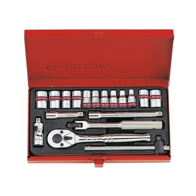 Набор головок 1/4" 18 шт. 12-гранные короткие дюймовые, фото  | SNABZHENIE.com.ua