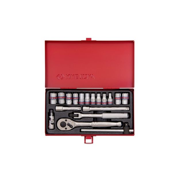 Набор головок 1/4" 18 ед. 6-гранные короткие дюймовые (2519SR), фото  | SNABZHENIE.com.ua