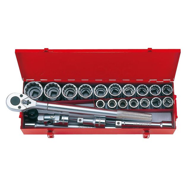 Набір головок 3/4" 23 ед. 12-гранні, короткі, дюймові (6023SR), фото  | SNABZHENIE.com.ua