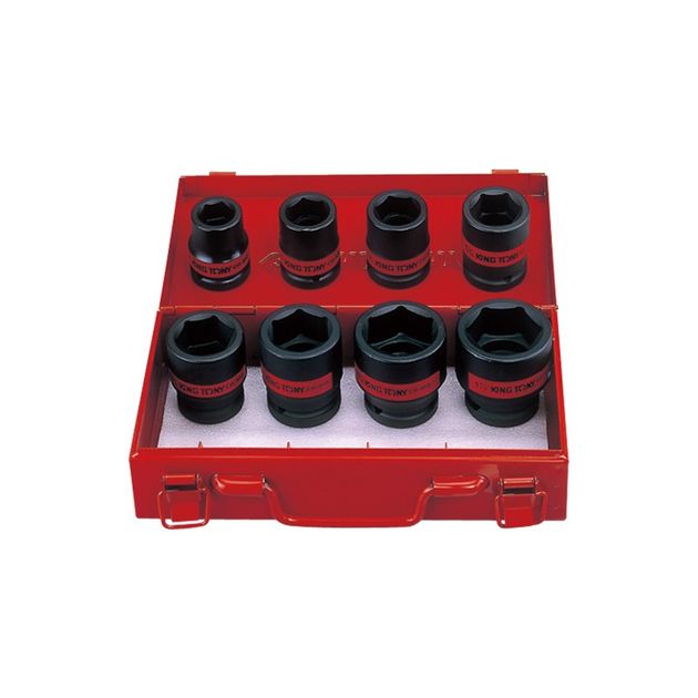 Набор ударных головок 3/4" 8 шт. 6-гранные короткие (1"-1-1/2"), фото  | SNABZHENIE.com.ua