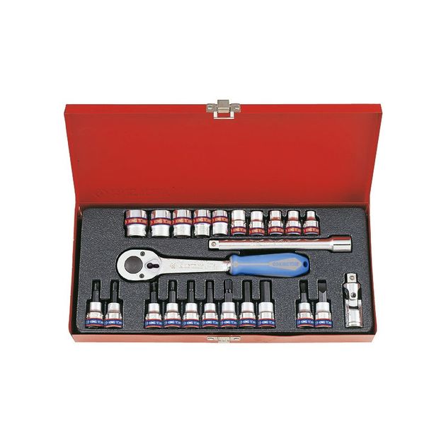 Набор головок 3/8" 24 шт. 12-гранные, короткие, дюймовые (3024SR), фото  | SNABZHENIE.com.ua